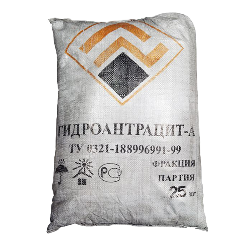 Гидроантрацит («Промтехуголь») 0,6 – 1,6 мм  (28л, 25кг)